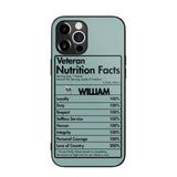 Personalized US Veteran Nutrition Facts Phonecase 3D Printed QTDT1210