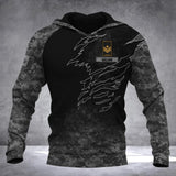 Personalized Canadian Solider/ Veteran Camo With Name and Rank Hoodie 3D Printed QTDT1410
