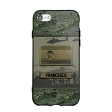 Personalized Spanish Veterans/Soldier Camo Phone Case Printed 22OCT-HQ14