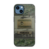 Personalized Spanish Veterans/Soldier Camo Phone Case Printed 22OCT-HQ14