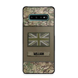 Personalized UK Veterans/Soldier Camo Flag Phone Case Printed 22OCT-HY15