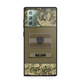 Personalized Austrian Veterans/Soldier Camo Flag Phone Case Printed 22OCT-HY15