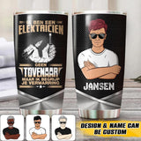 Personalized Ik Ben Een Elektricien Geen Tovenaar Maar Ik Berijp Je Verwarring Tumbler Printed OCT22-HQ18