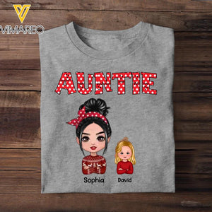Personalized Auntie Kid Tshirt Printed 22OCT-HQ18