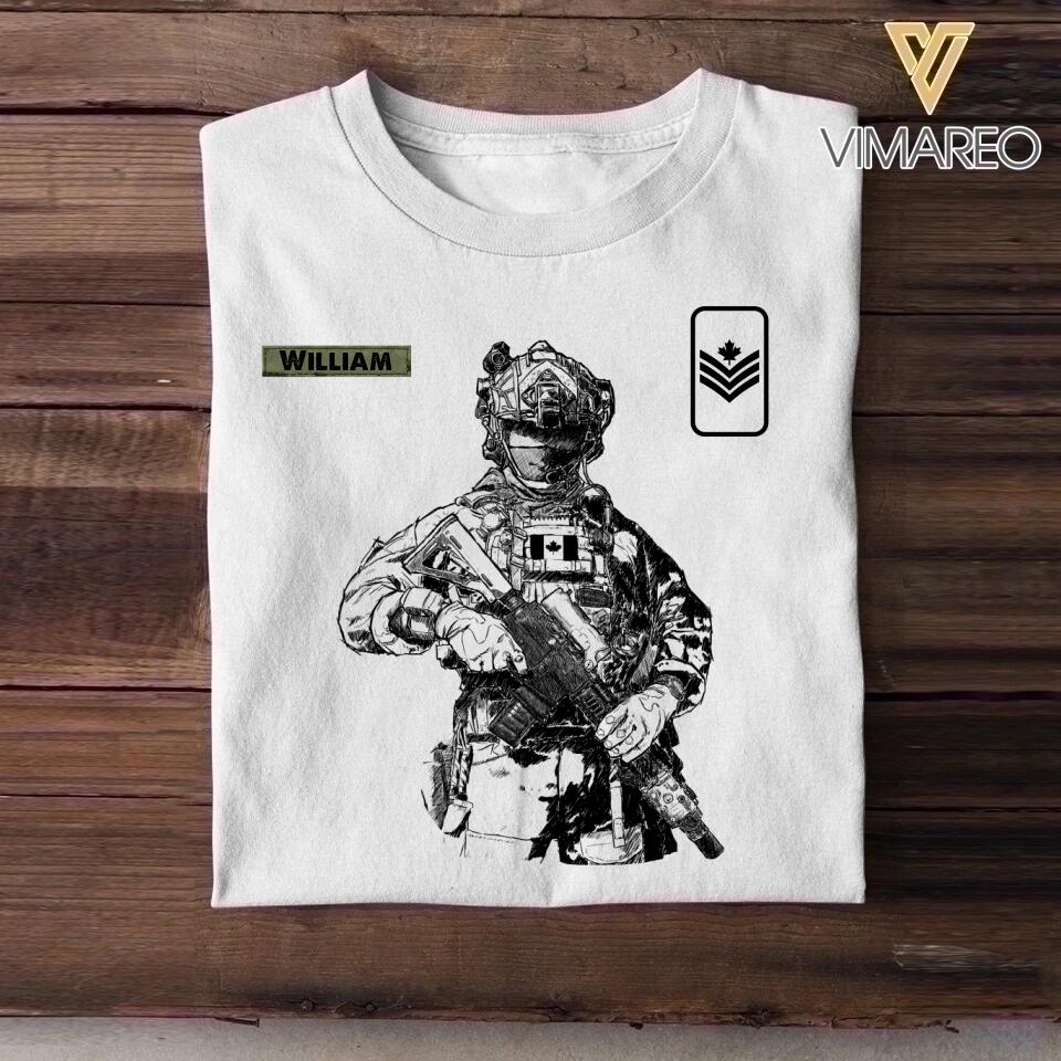 Personalized Canadian Veteran It's Not That I Can And Others Can't It's That I Did And Others Didn't Tshirt Printed QTHY2110