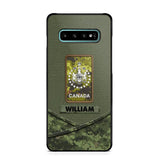 Personalized Canadian Veterans/Soldier Camo Flag Phone Case Printed 22OCT-HY25