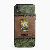 Personalized Canadian Veterans/Soldier Camo Phone Case Printed 22OCT-DT26