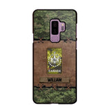 Personalized Canadian Veterans/Soldier Camo Phone Case Printed 22OCT-DT26