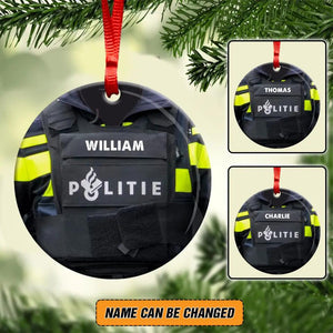 Personalized Police Uniform Acrylic/Plastic Ornament Printed 22NOV-HY03