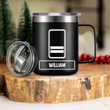 Personalized Swiss Veteran Laser Handle Cup Printed 22NOV-DT03