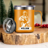 Personalized US Veteran/Soldier Laser Handle Cup Printed 22NOV-HQ07