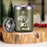Personalized I Am A Norwegian Veteran I'm Proud To Be A Veteran Laser Handle Cup Printed 22NOV-HY08