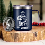 Personalized I Am A French Veteran I'm Proud To Be A Veteran Laser Handle Cup Printed 22NOV-HY08
