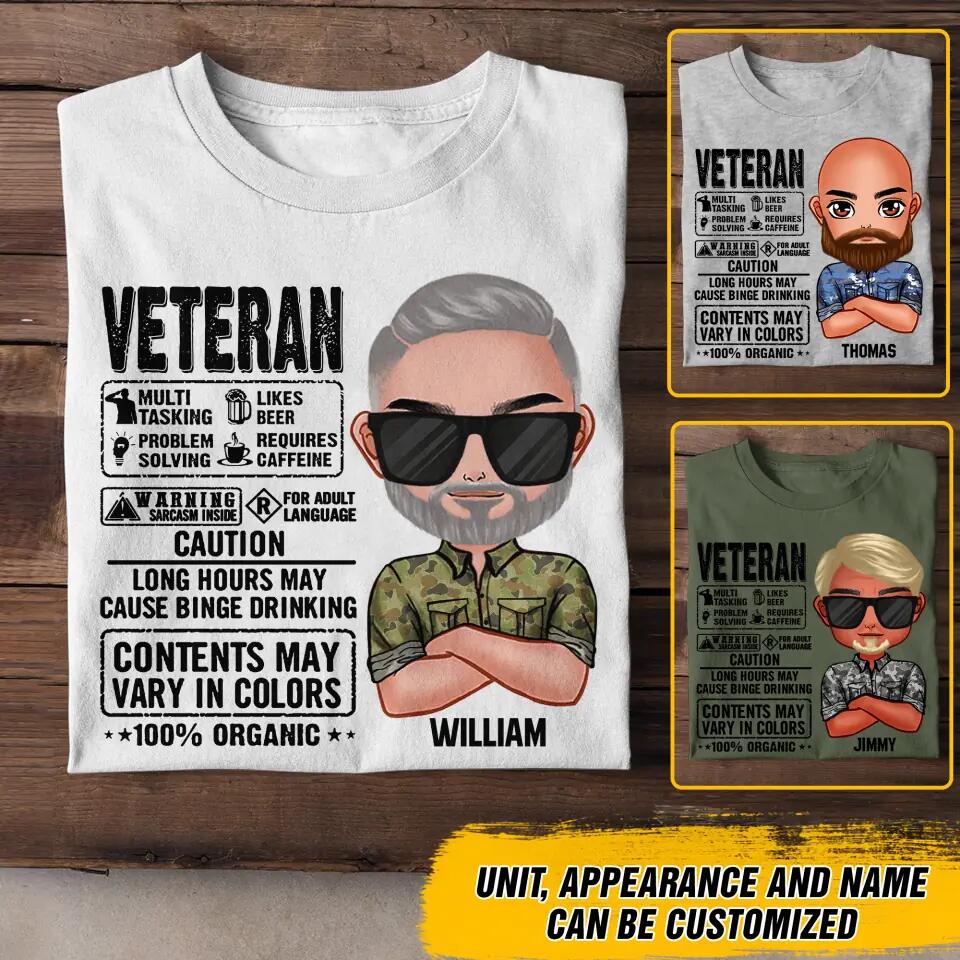 Personalized Australian Veteran Contents May Vary In Colors Tshirt Printed NOV22-DT09