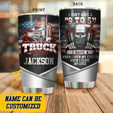 Personalized I Don't Have A "9 to 5" US Skull  Tumbler Printed 22NOV-DT11