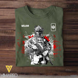 Personalized Canadian Solider/ Veteran Rank Flag Tshirt Printed 22NOV-DT14