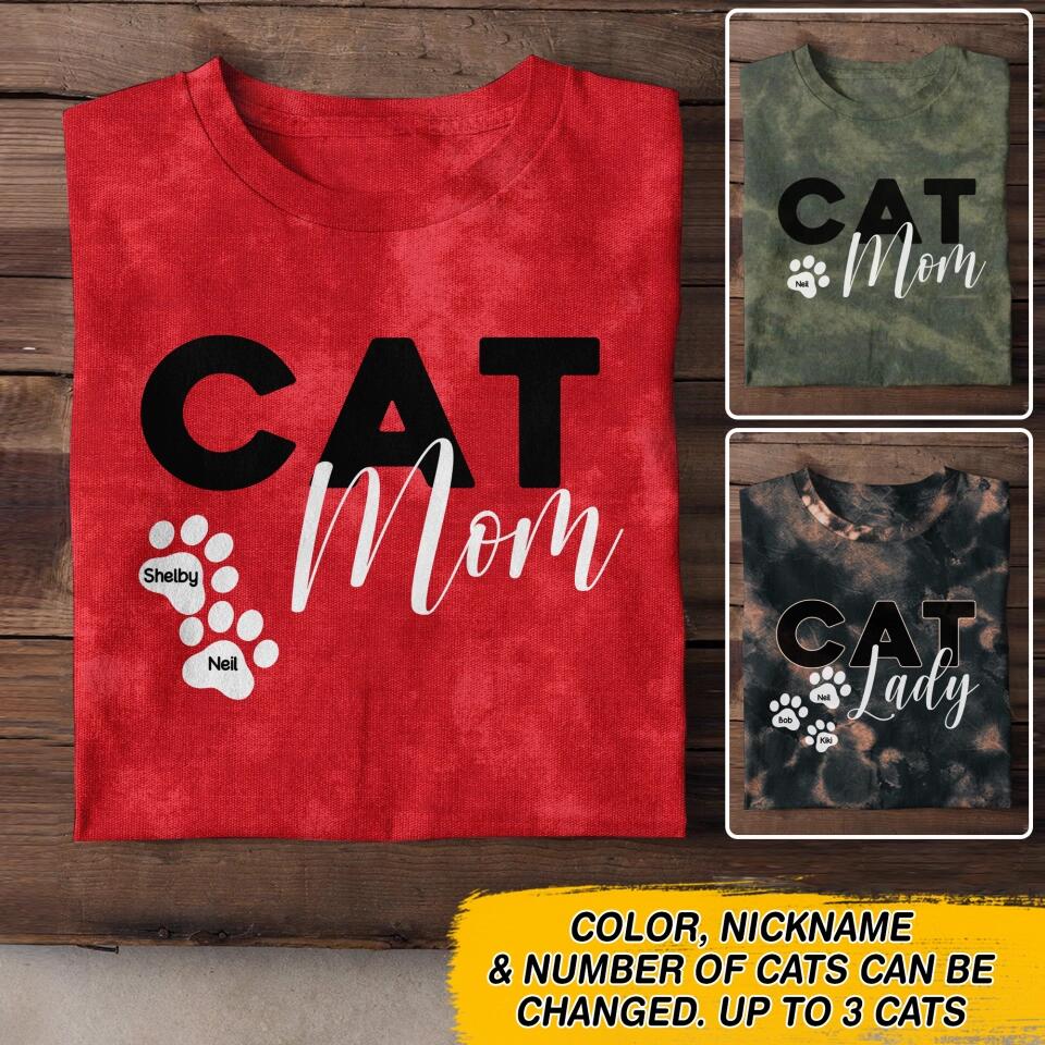 Personalized Cat Mom 3D Tshirt Printed QTDT1611