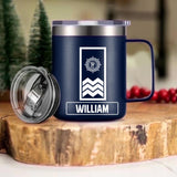 Personalized Italian Veteran/Soldier Rank Laser Handle Cup Printed 22NOV-HY17