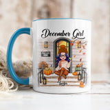 Personalized I'm December Girl Autumn Printed Accent Mug 22NOV-DT18
