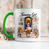 Personalized I'm January Girl Autumn Printed Accent Mug 22NOV-DT18