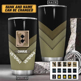Personalized British Veteran/SoldierTumbler Printed QTHY1811