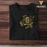 Personalized Australian Solider/ Veteran Rank Camo Tshirt Printed 22NOV-HQ18