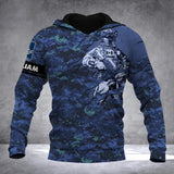Personalized Canadian Solider/ Veteran Camo With Name and Rank Hoodie 3D Printed QTDT1811