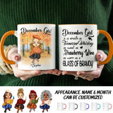 Personalized December Girl Is As Smooth As Tennessee Whiskey Autumn Printed Accent Mug 22NOV-DT21