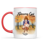 Personalized February Girl Is As Smooth As Tennessee Whiskey Autumn Printed Accent Mug 22NOV-DT21