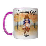 Personalized January Girl Is As Smooth As Tennessee Whiskey Autumn Printed Accent Mug 22NOV-DT21