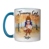 Personalized January Girl Is As Smooth As Tennessee Whiskey Autumn Printed Accent Mug 22NOV-DT21