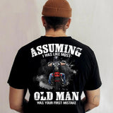 Personalized Assuming I Was Like Most Old MAn Motocross Lovers Tshirt Printed QTDT2311