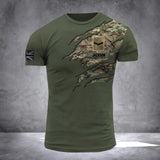 PERSONALIZED UK ARMY RANK CAMO 3D TSHIRT PRINTED QTDT2811