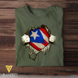 Personalized Puerto Rico State Tshirt Printed QTDT3011