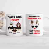 Personalized Super Cool Family Christmas Mug Printed PNHQ0212
