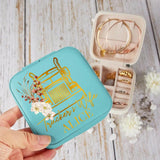 Personalized Trucker Wife Leather Jewelry Travel Box Printed 22DEC-DT06