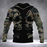 Personalized French Solider Camo Hoodie 3D Printed QTDT0812