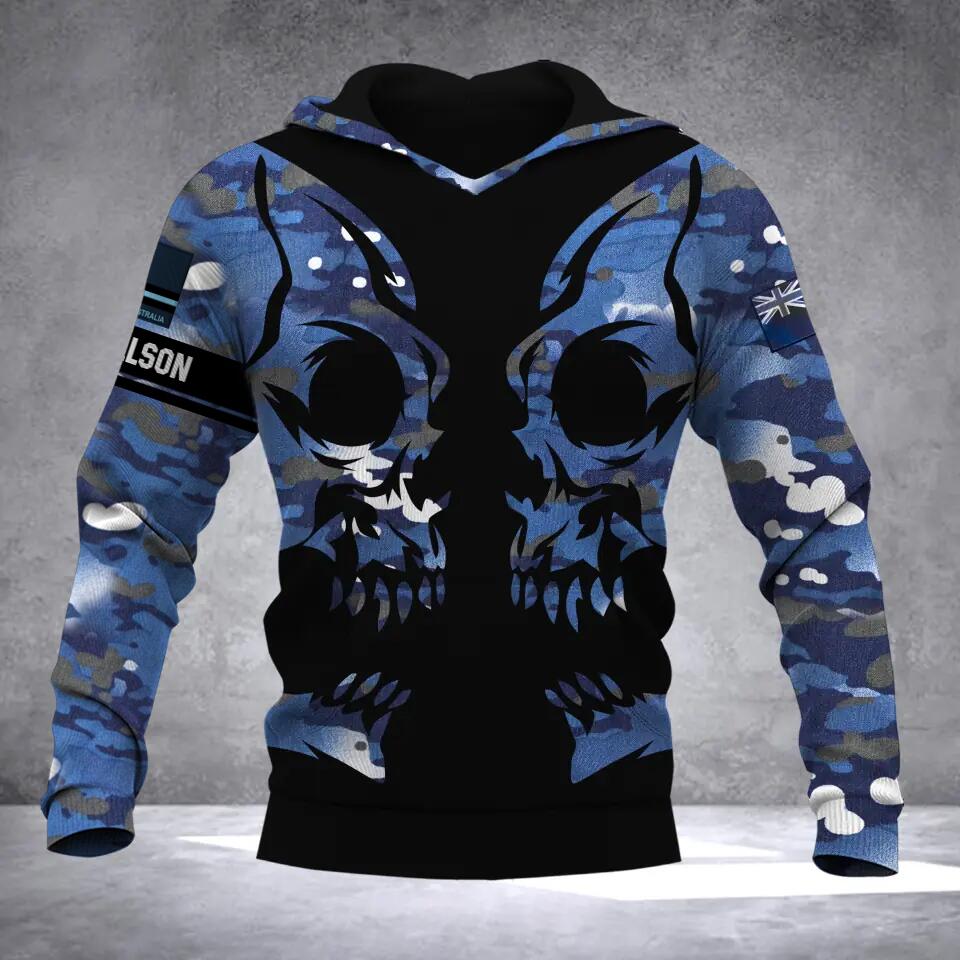Personalized Australian Solider Camo Hoodie 3D Printed QTDT0812