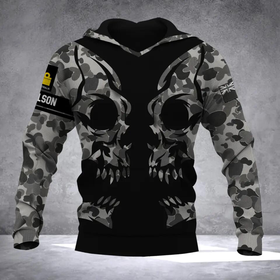 Personalized Australian Solider Camo Hoodie 3D Printed QTDT0812