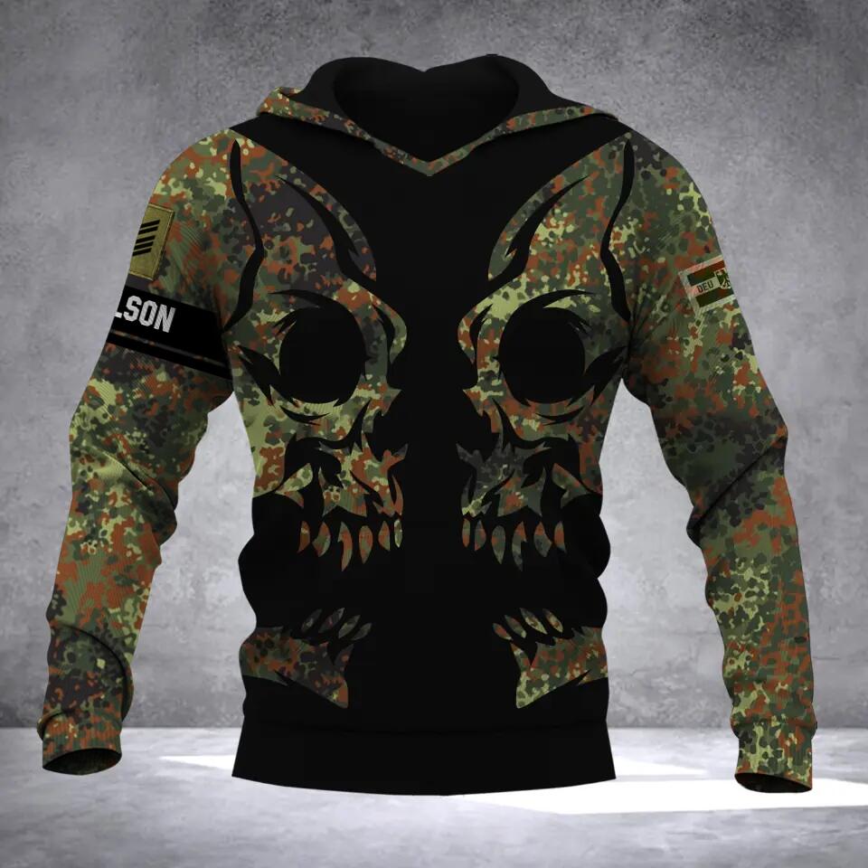 Personalized German Solider Camo Hoodie 3D Printed QTDT0812