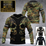 Personalized German Solider Camo Hoodie 3D Printed QTDT0812