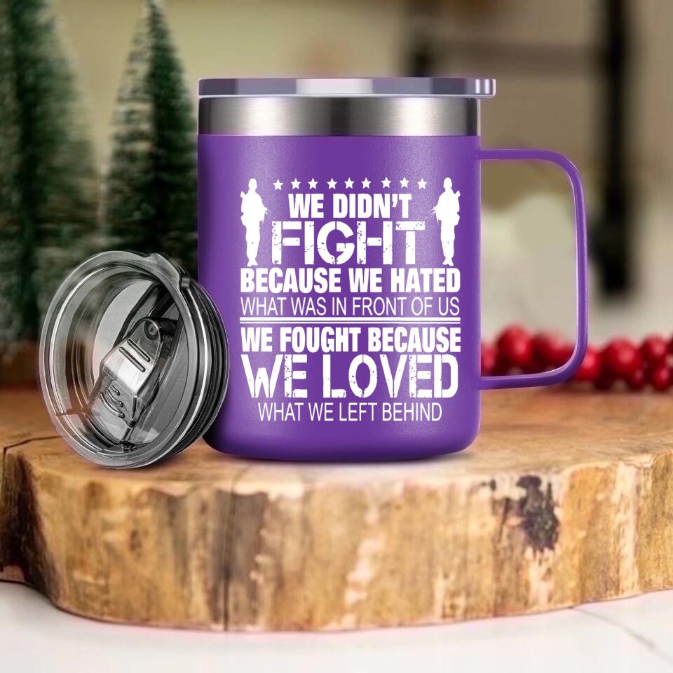 Personalized US Solider/ Veteran With Your Unit Logo Laser Handle Cup Printed 22DEC-HY08