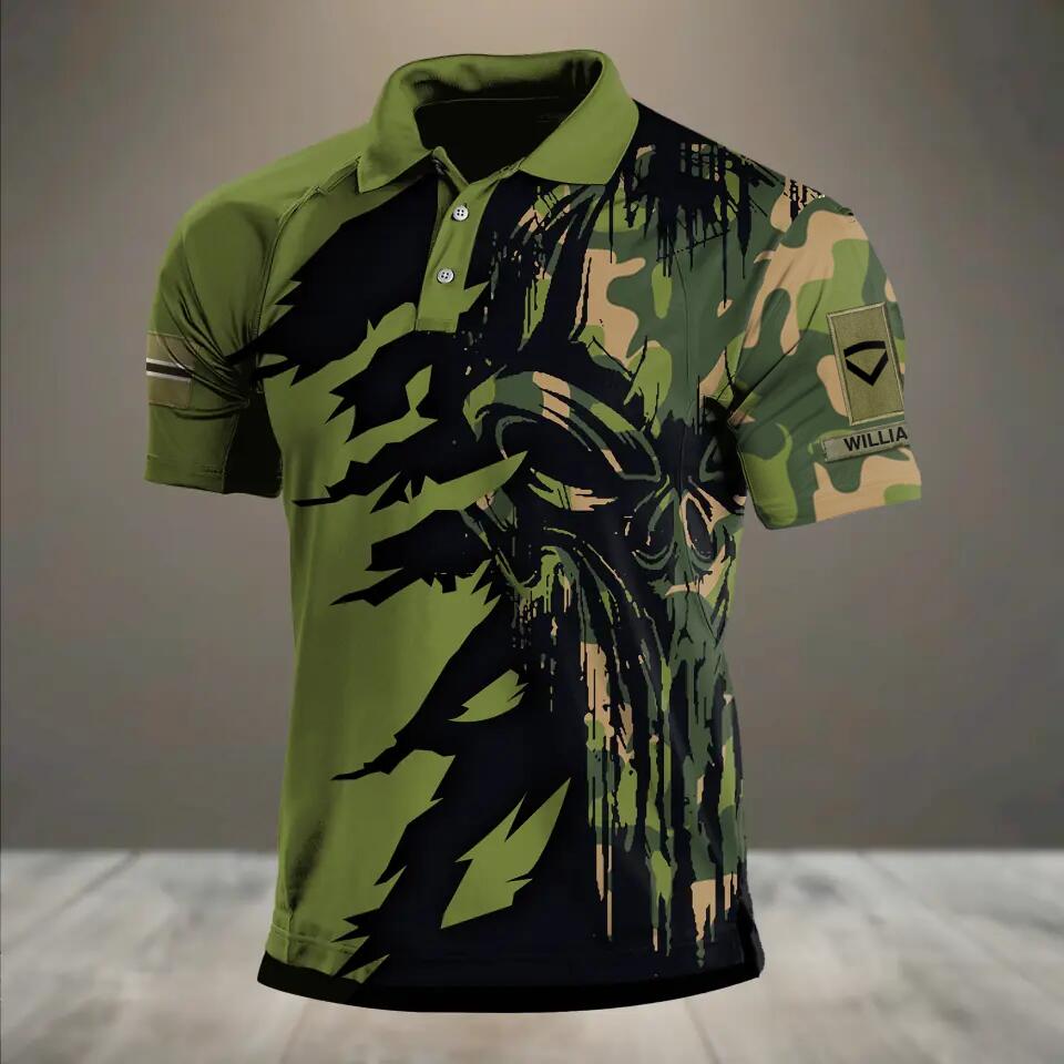 Personalized Norwegian Veteran/ Solider Rank Polo Shirts 3D Printed QTHQ1212