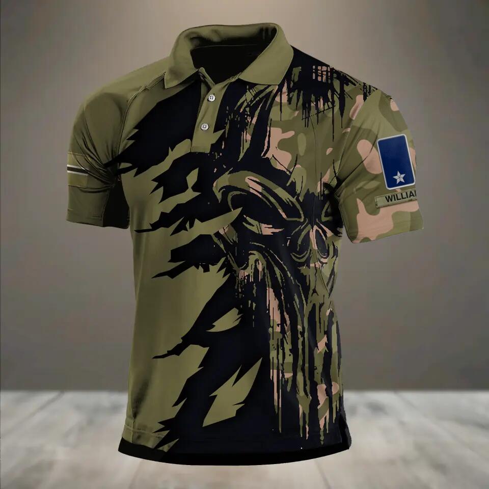 Personalized Norwegian Veteran/ Solider Rank Polo Shirts 3D Printed QTHQ1212