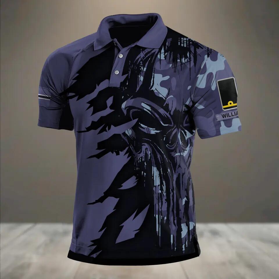 Personalized Norwegian Veteran/ Solider Rank Polo Shirts 3D Printed QTHQ1212
