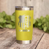 Personalized Los Angels  Police With Name laser Tumbler Printed QTDT1212