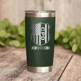 Personalized Chicago Police With Name Laser Tumbler Printed QTDT1212