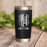 Personalized Chicago Police With Name Laser Tumbler Printed QTDT1212