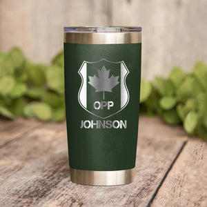 Personalized Canadian Police With Name And Department Tumbler Printed QTDT1212