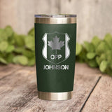 Personalized Canadian Police With Name And Department Tumbler Printed QTDT1212